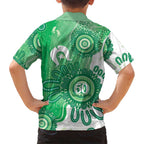 NAIDOC Week 2026 Hawaiian Shirt 50 Years Deadly Dhari Green Aboriginal Art