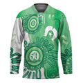 NAIDOC Week 2026 Hockey Jersey 50 Years Deadly Dhari Green Aboriginal Art