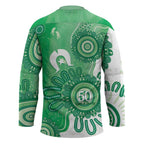 NAIDOC Week 2026 Hockey Jersey 50 Years Deadly Dhari Green Aboriginal Art