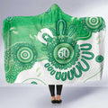 NAIDOC Week 2026 Hooded Blanket 50 Years Deadly Dhari Green Aboriginal Art