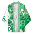 NAIDOC Week 2026 Kimono 50 Years Deadly Dhari Green Aboriginal Art