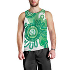 NAIDOC Week 2026 Men Tank Top 50 Years Deadly Dhari Green Aboriginal Art
