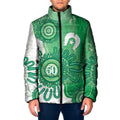 NAIDOC Week 2026 Padded Jacket 50 Years Deadly Dhari Green Aboriginal Art