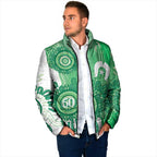 NAIDOC Week 2026 Padded Jacket 50 Years Deadly Dhari Green Aboriginal Art