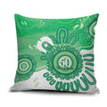 NAIDOC Week 2026 Pillow Cover 50 Years Deadly Dhari Green Aboriginal Art