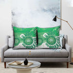 NAIDOC Week 2026 Pillow Cover 50 Years Deadly Dhari Green Aboriginal Art