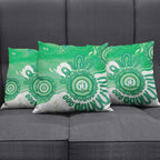 NAIDOC Week 2026 Pillow Cover 50 Years Deadly Dhari Green Aboriginal Art