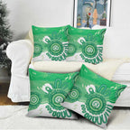 NAIDOC Week 2026 Pillow Cover 50 Years Deadly Dhari Green Aboriginal Art