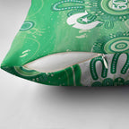 NAIDOC Week 2026 Pillow Cover 50 Years Deadly Dhari Green Aboriginal Art