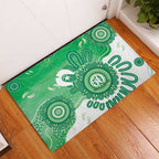 NAIDOC Week 2026 Rubber Doormat 50 Years Deadly Dhari Green Aboriginal Art