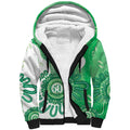 NAIDOC Week 2026 Sherpa Hoodie 50 Years Deadly Dhari Green Aboriginal Art