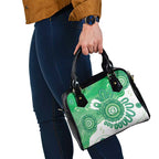 NAIDOC Week 2026 Shoulder Handbag 50 Years Deadly Dhari Green Aboriginal Art