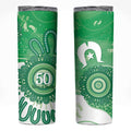 NAIDOC Week 2026 Skinny Tumbler 50 Years Deadly Dhari Green Aboriginal Art