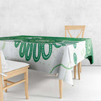 NAIDOC Week 2026 Tablecloth 50 Years Deadly Dhari Green Aboriginal Art