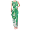 NAIDOC Week 2026 Tank Maxi Dress 50 Years Deadly Dhari Green Aboriginal Art