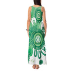 NAIDOC Week 2026 Tank Maxi Dress 50 Years Deadly Dhari Green Aboriginal Art