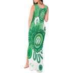 NAIDOC Week 2026 Tank Maxi Dress 50 Years Deadly Dhari Green Aboriginal Art