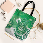NAIDOC Week 2026 Tote Bag 50 Years Deadly Dhari Green Aboriginal Art