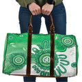 NAIDOC Week 2026 Travel Bag 50 Years Deadly Dhari Green Aboriginal Art