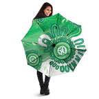 NAIDOC Week 2026 Umbrella 50 Years Deadly Dhari Green Aboriginal Art