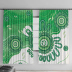 NAIDOC Week 2026 Window Curtain 50 Years Deadly Dhari Green Aboriginal Art