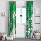 NAIDOC Week 2026 Window Curtain 50 Years Deadly Dhari Green Aboriginal Art