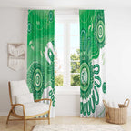 NAIDOC Week 2026 Window Curtain 50 Years Deadly Dhari Green Aboriginal Art