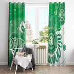 NAIDOC Week 2026 Window Curtain 50 Years Deadly Dhari Green Aboriginal Art