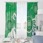 NAIDOC Week 2026 Window Curtain 50 Years Deadly Dhari Green Aboriginal Art