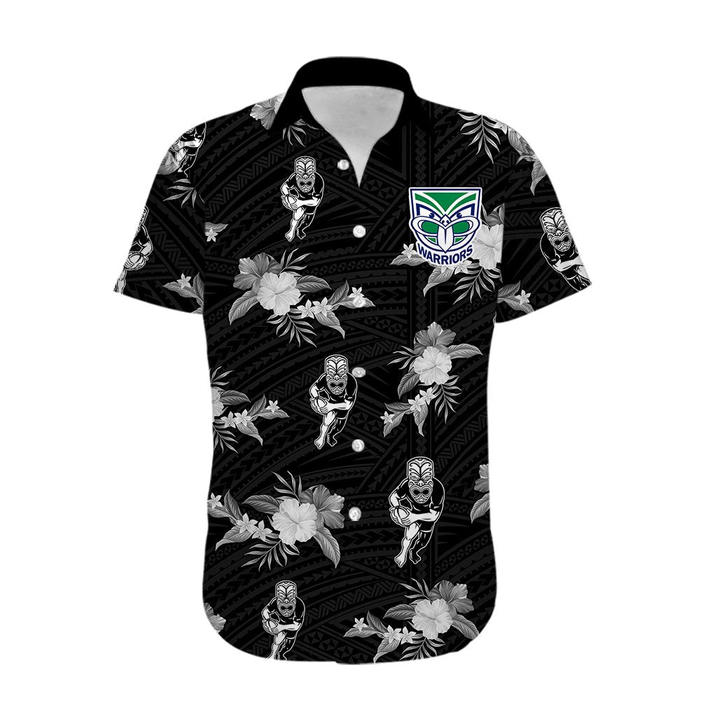 custom-text-and-number-warriors-rugby-hawaiian-shirt-nz-polynesian-tribal-mix-tropical-hawaiian-style