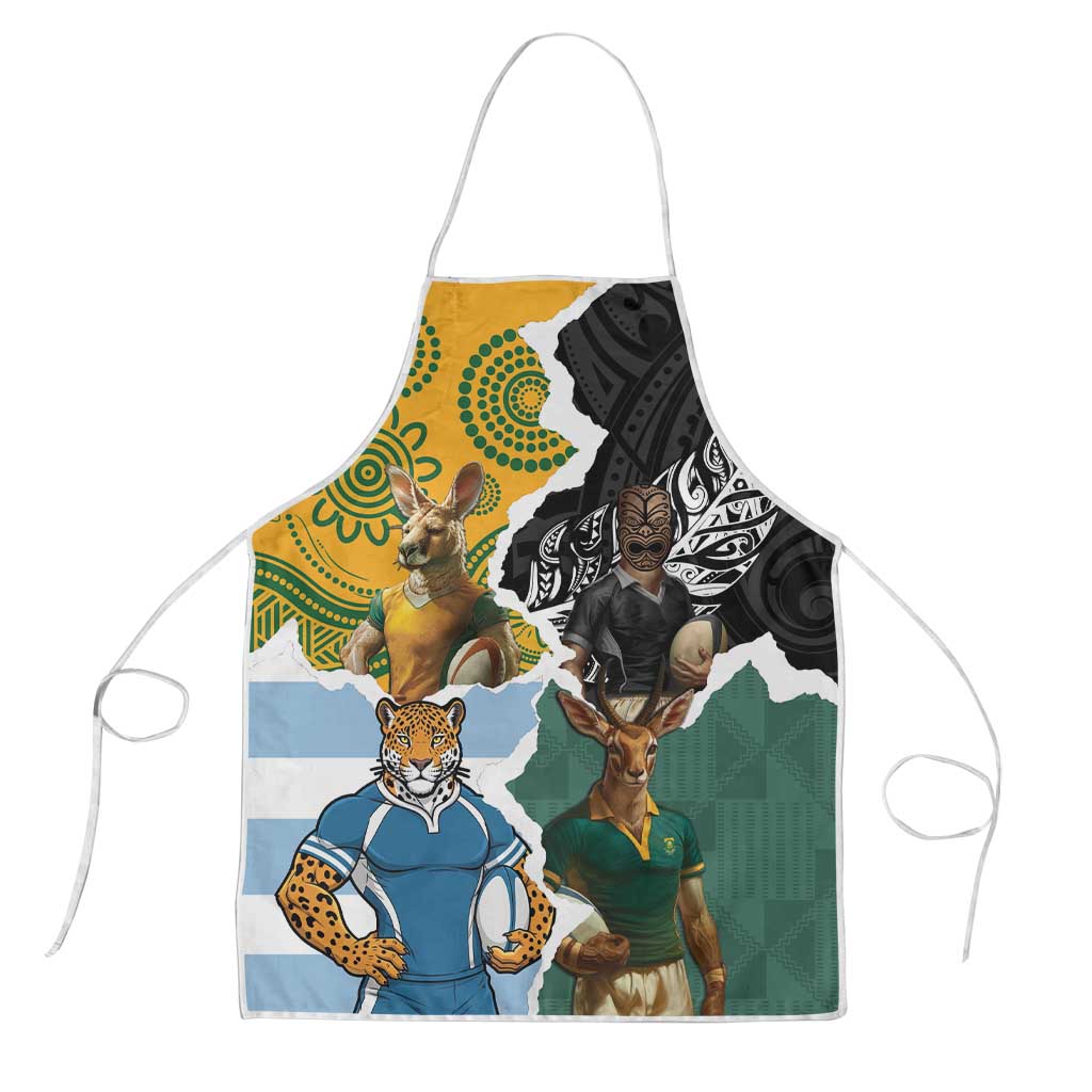 Rugby 2025 Championship Apron Southern Hemisphere Countries Mascots - Aussie Hoodie