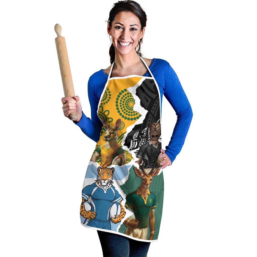 Rugby 2025 Championship Apron Southern Hemisphere Countries Mascots - Aussie Hoodie