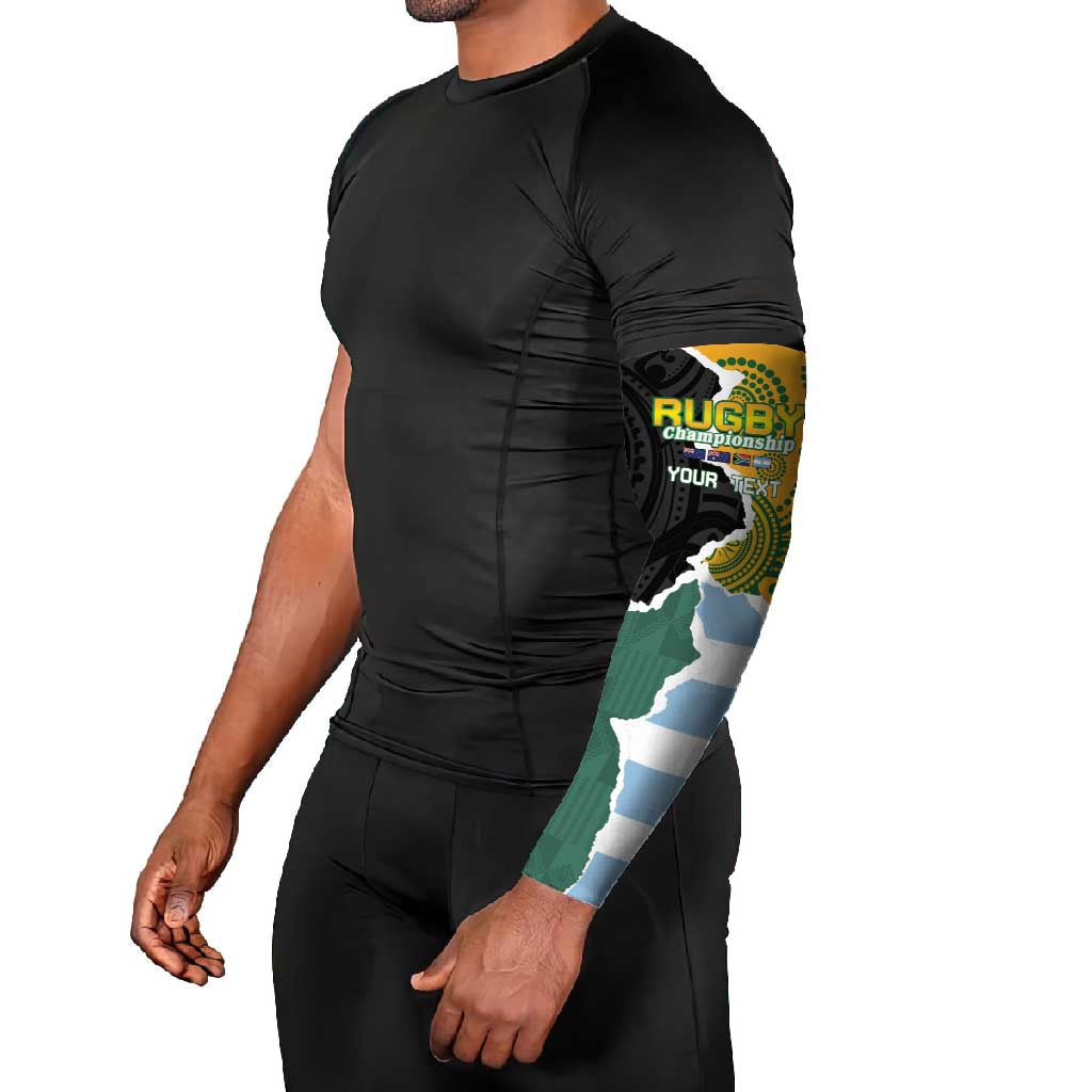 Rugby 2025 Championship Arm Sleeves Southern Hemisphere Countries Mascots - Aussie Hoodie