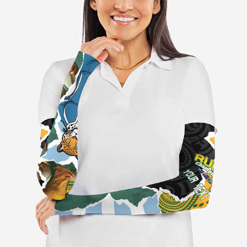 Rugby 2025 Championship Arm Sleeves Southern Hemisphere Countries Mascots - Aussie Hoodie