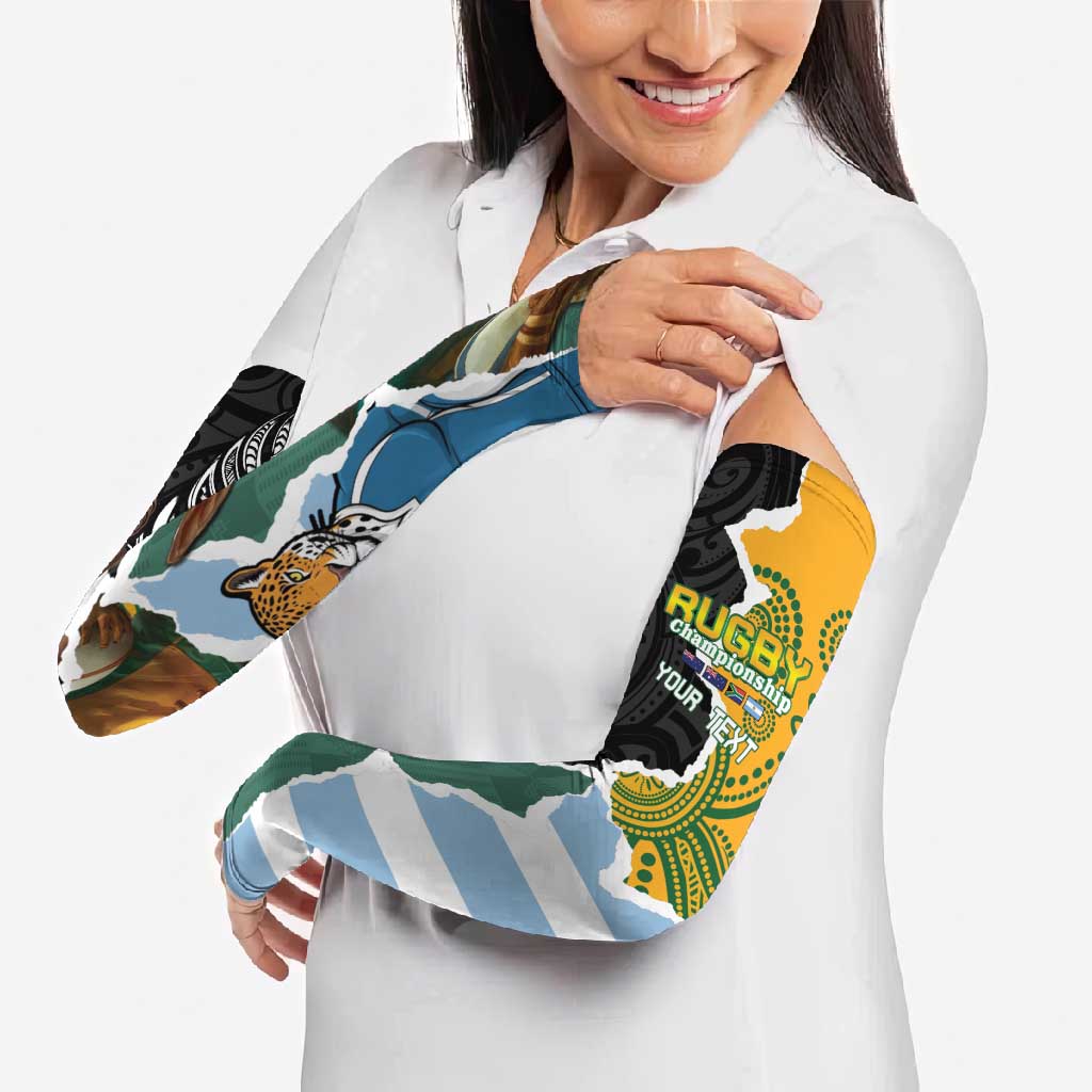 Rugby 2025 Championship Arm Sleeves Southern Hemisphere Countries Mascots - Aussie Hoodie