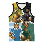 Personalised Rugby 2025 Championship Basketball Jersey Southern Hemisphere Countries Mascots - Aussie Hoodie