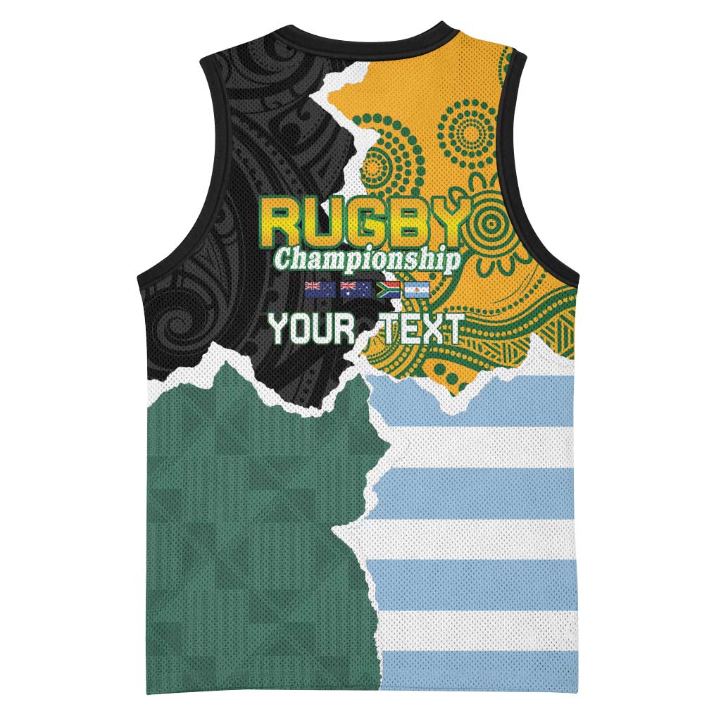 Personalised Rugby 2025 Championship Basketball Jersey Southern Hemisphere Countries Mascots - Aussie Hoodie
