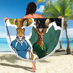 Rugby 2025 Championship Beach Blanket Southern Hemisphere Countries Mascots - Aussie Hoodie