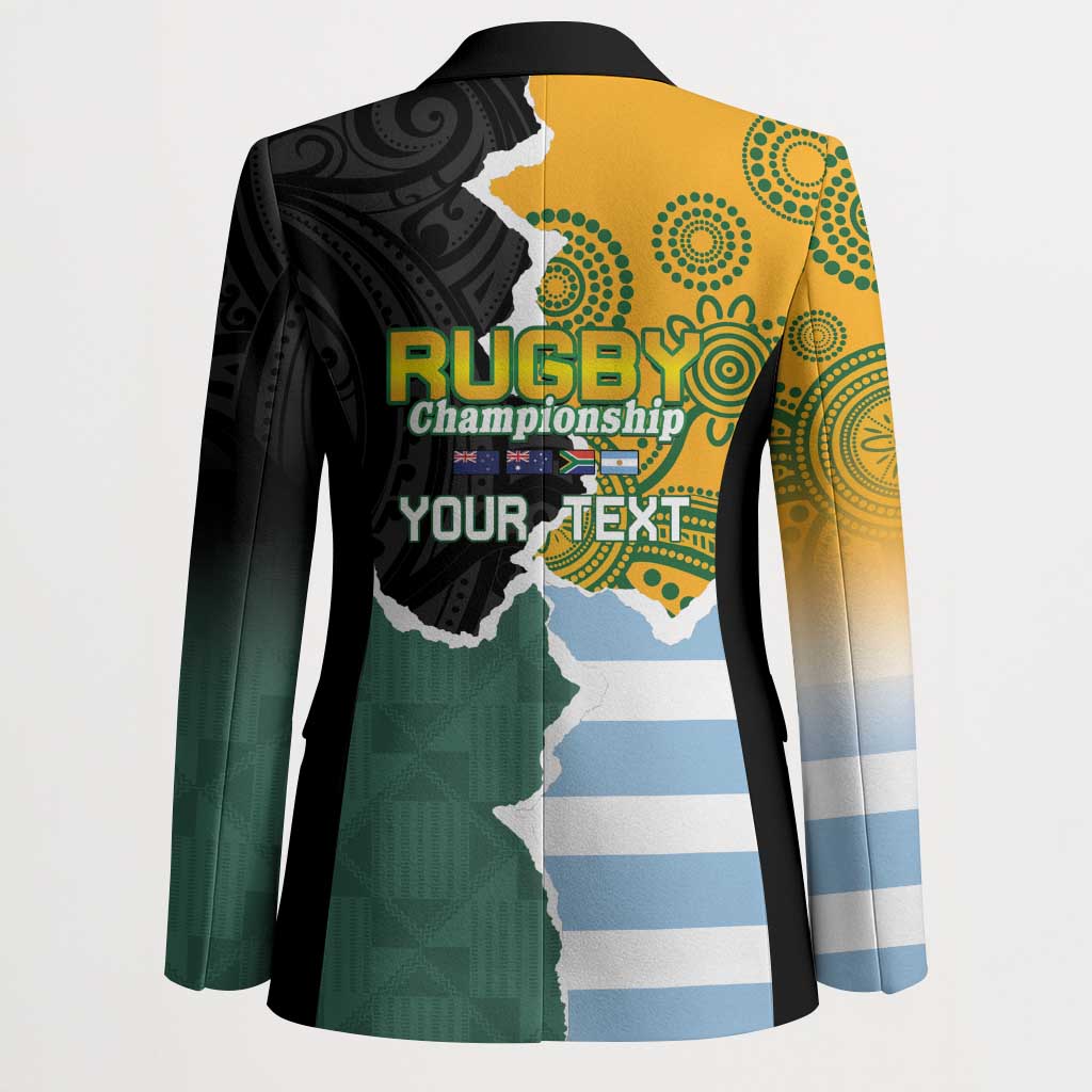 Personalised Rugby 2025 Championship Blazer Southern Hemisphere Countries Mascots - Aussie Hoodie