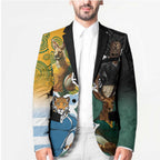Personalised Rugby 2025 Championship Blazer Southern Hemisphere Countries Mascots - Aussie Hoodie