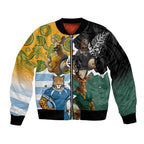 Personalised Rugby 2025 Championship Bomber Jacket Southern Hemisphere Countries Mascots - Aussie Hoodie