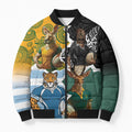 Personalised Rugby 2025 Championship Bomber Puffer Jacket Southern Hemisphere Countries Mascots - Aussie Hoodie