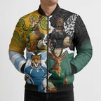 Personalised Rugby 2025 Championship Bomber Puffer Jacket Southern Hemisphere Countries Mascots - Aussie Hoodie
