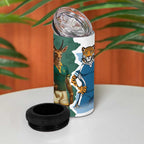 Rugby 2025 Championship 4 in 1 Can Cooler Tumbler Southern Hemisphere Countries Mascots - Aussie Hoodie