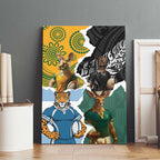 Rugby 2025 Championship Canvas Wall Art Southern Hemisphere Countries Mascots - Aussie Hoodie