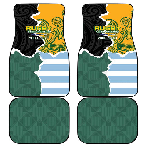 Rugby 2025 Championship Car Mats Southern Hemisphere Countries Mascots - Aussie Hoodie