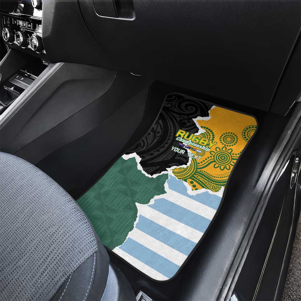 Rugby 2025 Championship Car Mats Southern Hemisphere Countries Mascots - Aussie Hoodie