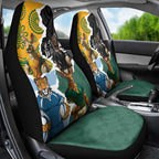 Rugby 2025 Championship Car Seat Cover Southern Hemisphere Countries Mascots - Aussie Hoodie