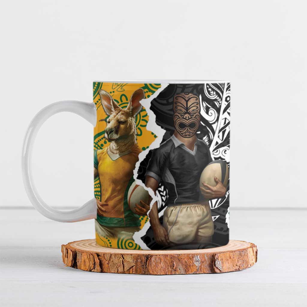Rugby 2025 Championship Ceramic Mug Southern Hemisphere Countries Mascots - Aussie Hoodie