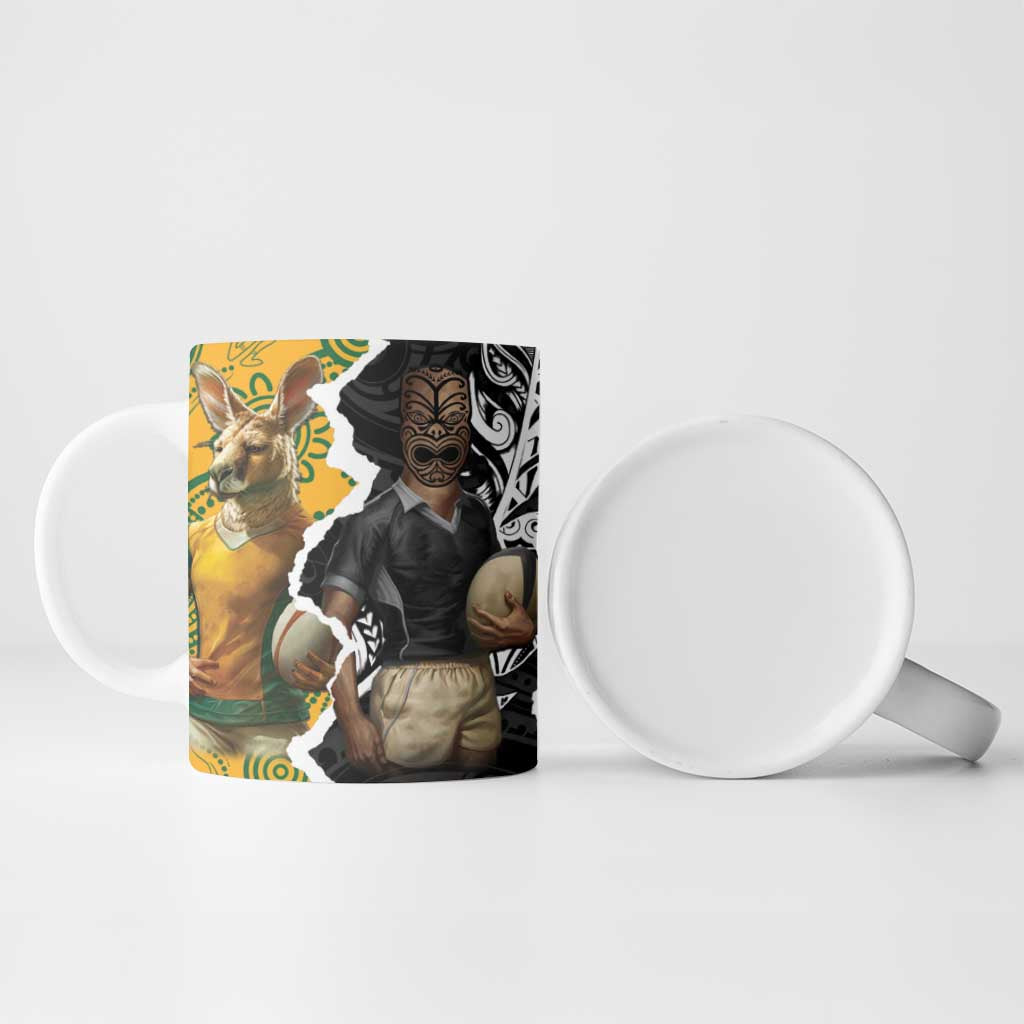 Rugby 2025 Championship Ceramic Mug Southern Hemisphere Countries Mascots - Aussie Hoodie